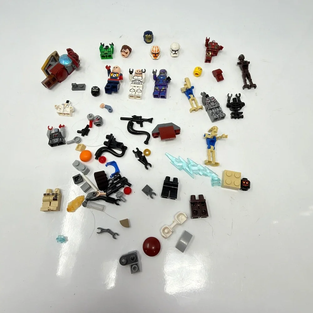 LEGO Minifigure Parts Accessories Lot Star Wars Marvel Multicolor Mixed Pieces